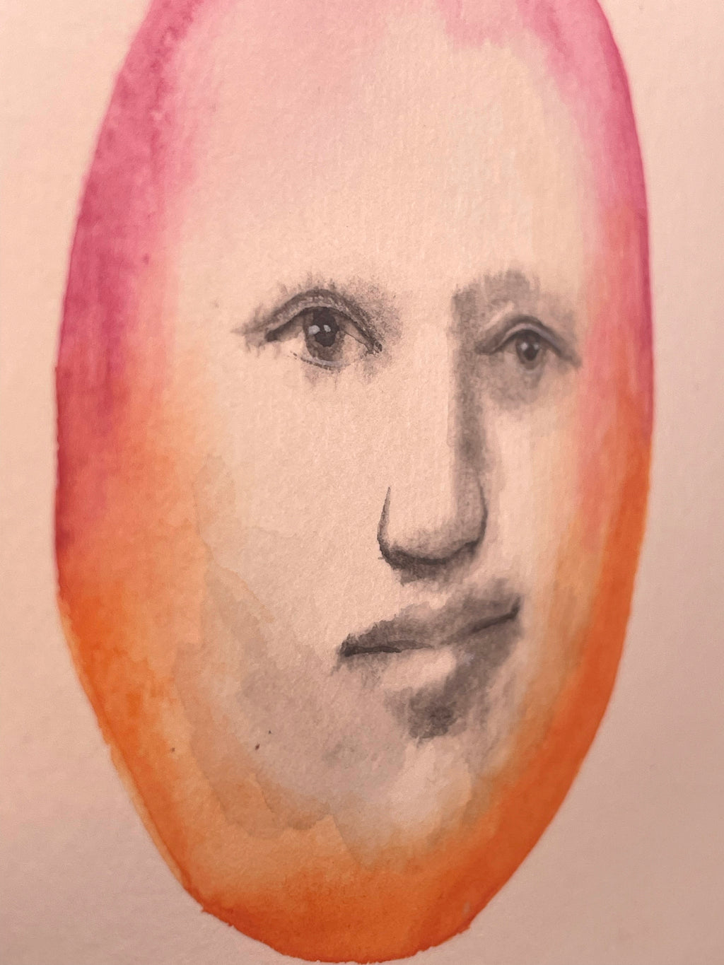 Painting by Piero Passacantando titled "Face 103" - 6.