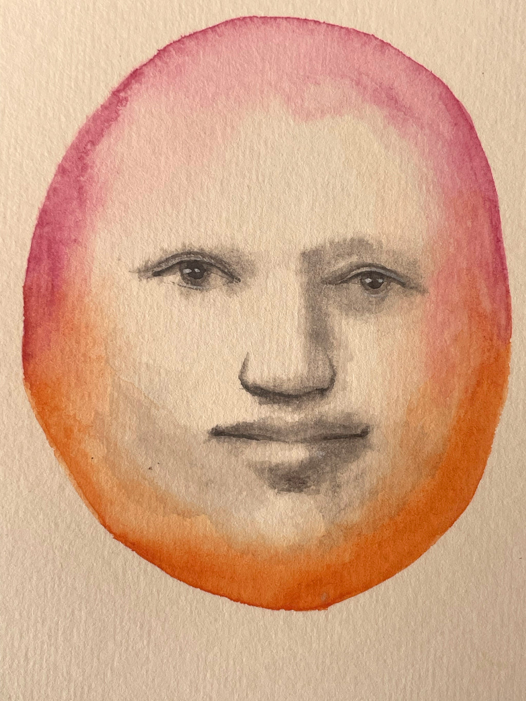 Painting by Piero Passacantando titled "Face 103" - 7.