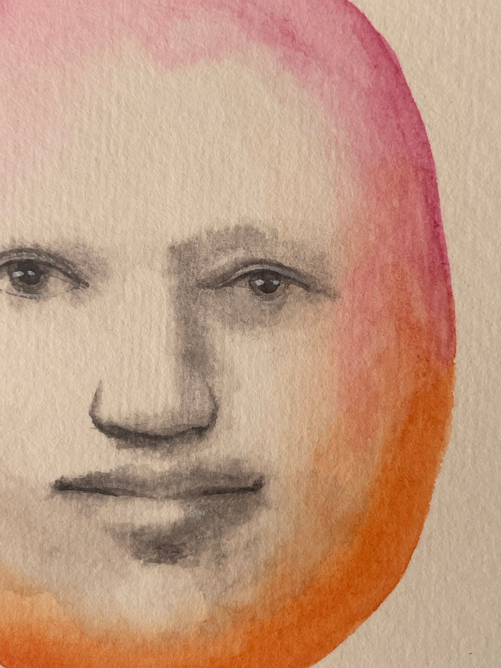 Painting by Piero Passacantando titled "Face 103" - 8.