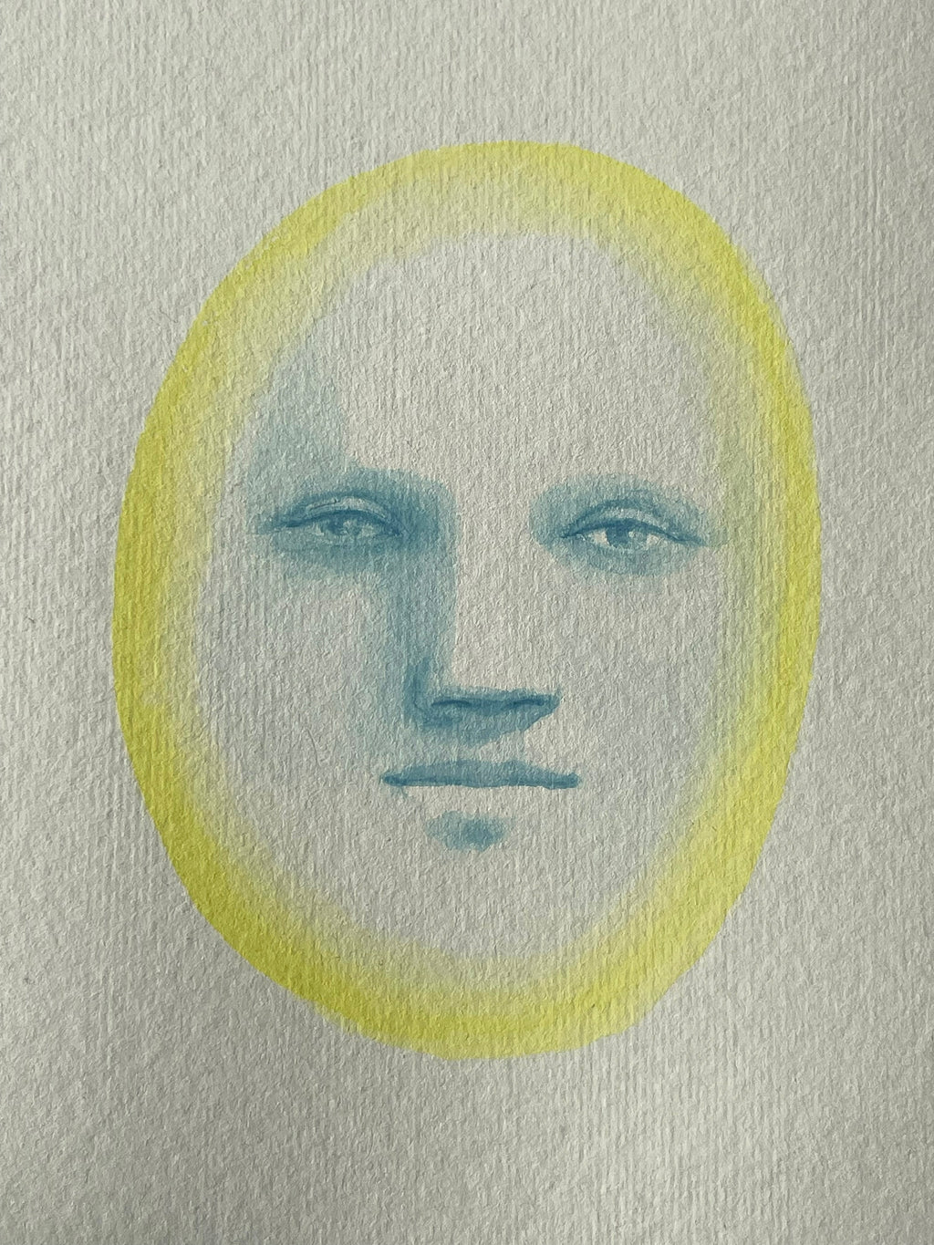 Painting by Piero Passacantando titled "Face 107" - 5.
