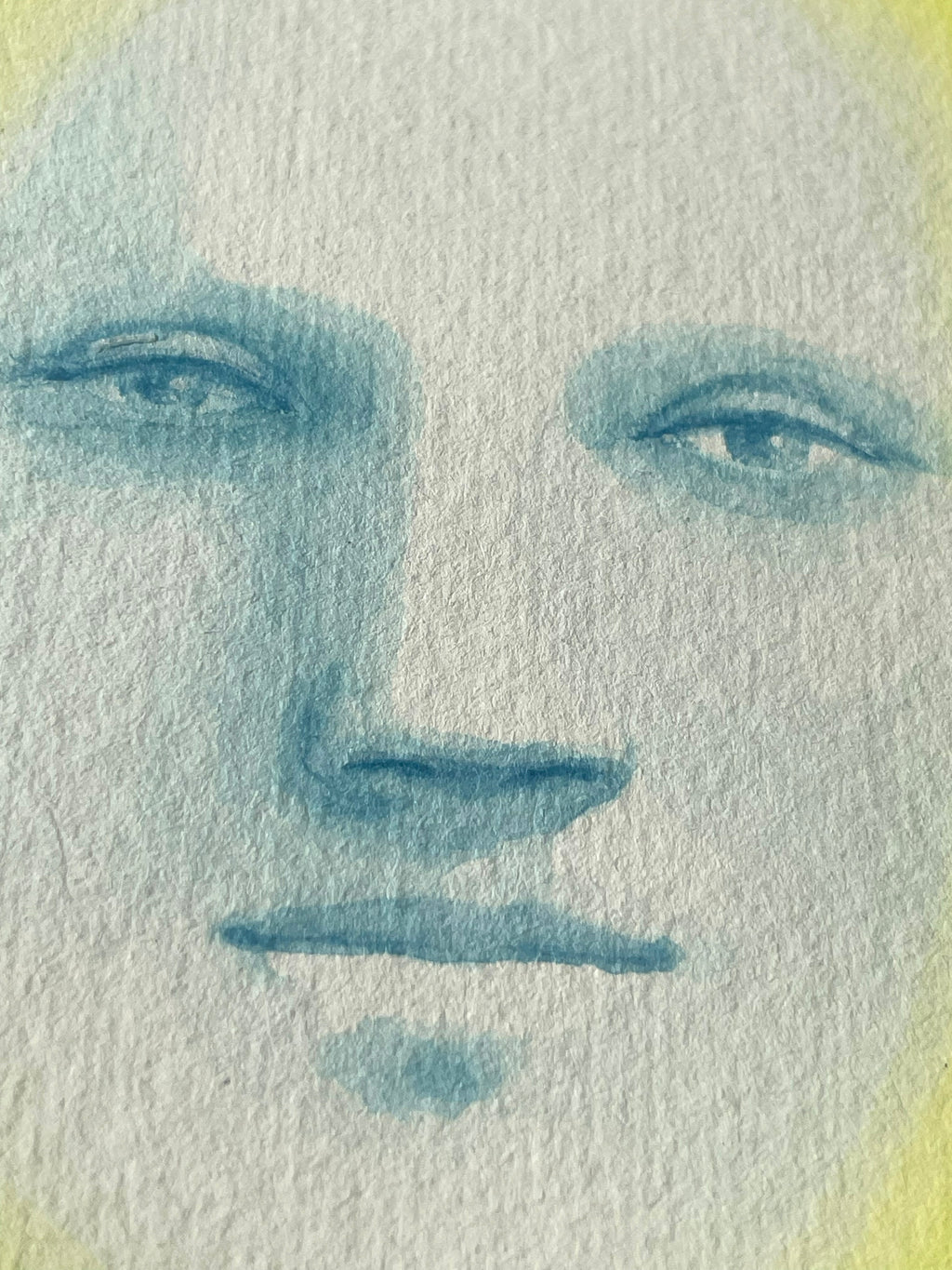 Painting by Piero Passacantando titled "Face 107" - 6.