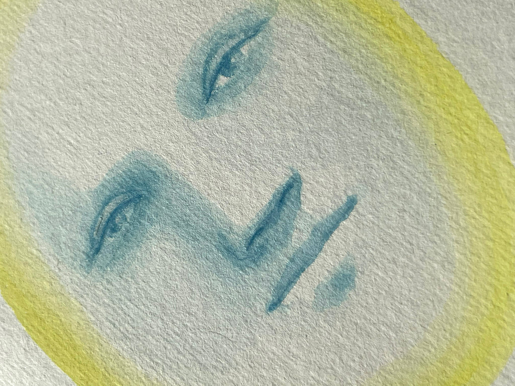 Painting by Piero Passacantando titled "Face 107" - 7.