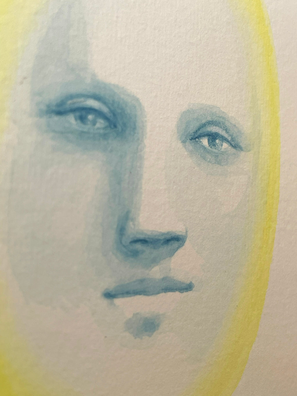 Painting by Piero Passacantando titled "Face 107" - 8.