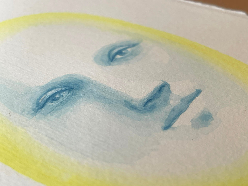 Painting by Piero Passacantando titled "Face 107" - 9.