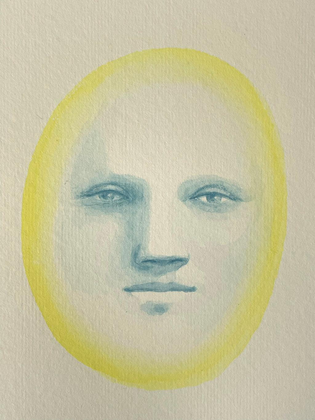 Painting by Piero Passacantando titled "Face 107" - 10.