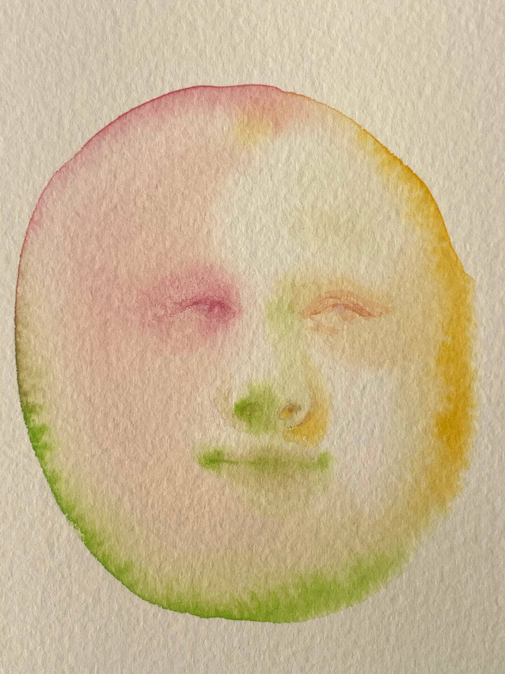 Painting by Piero Passacantando titled "Face 109" - 7.