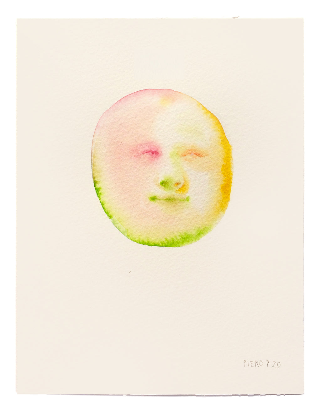 Painting by Piero Passacantando titled "Face 109" - 2.
