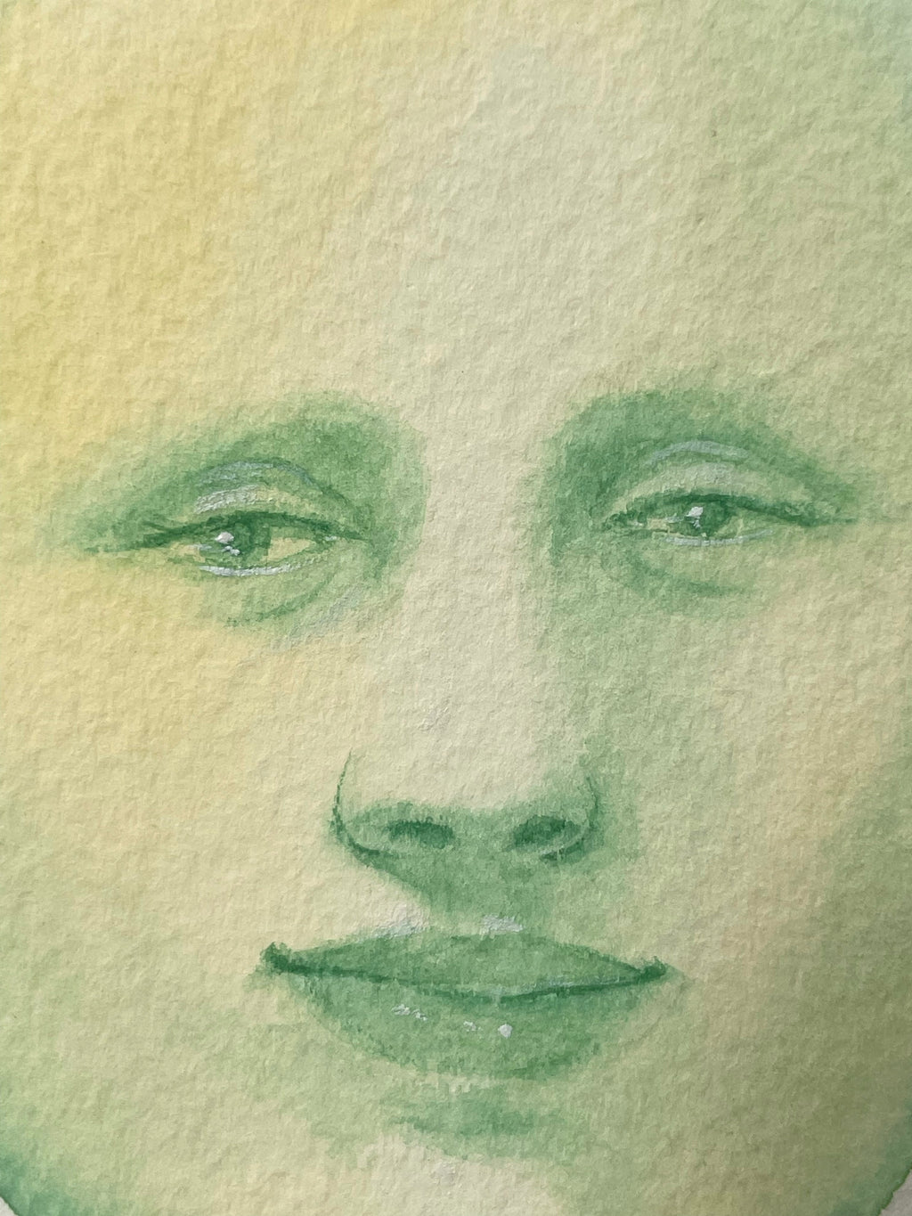 Painting by Piero Passacantando titled "Face 111" - 5.