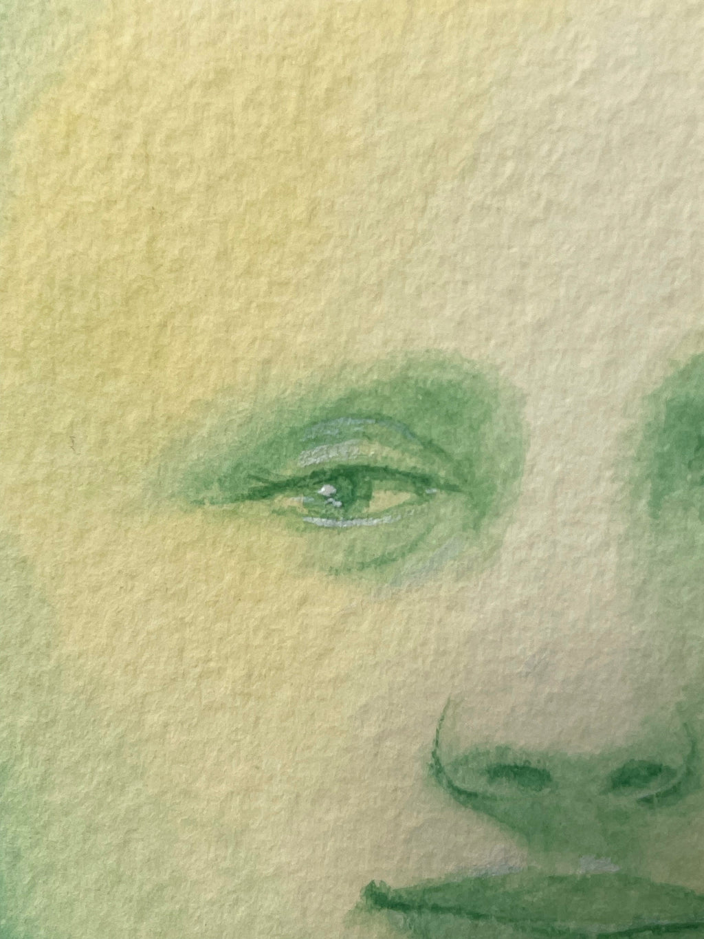 Painting by Piero Passacantando titled "Face 111" - 6.