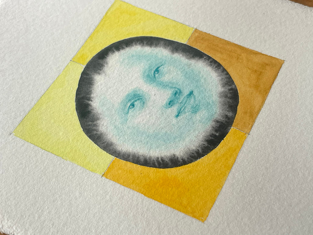 Painting by Piero Passacantando titled "Face 112" - 5.