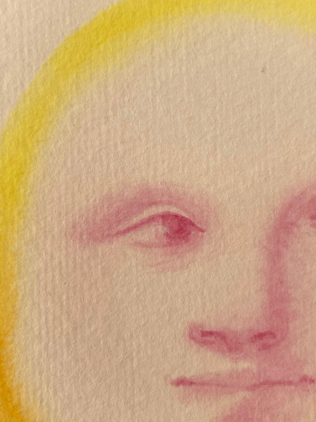 Painting by Piero Passacantando titled "Face 114" - 5.