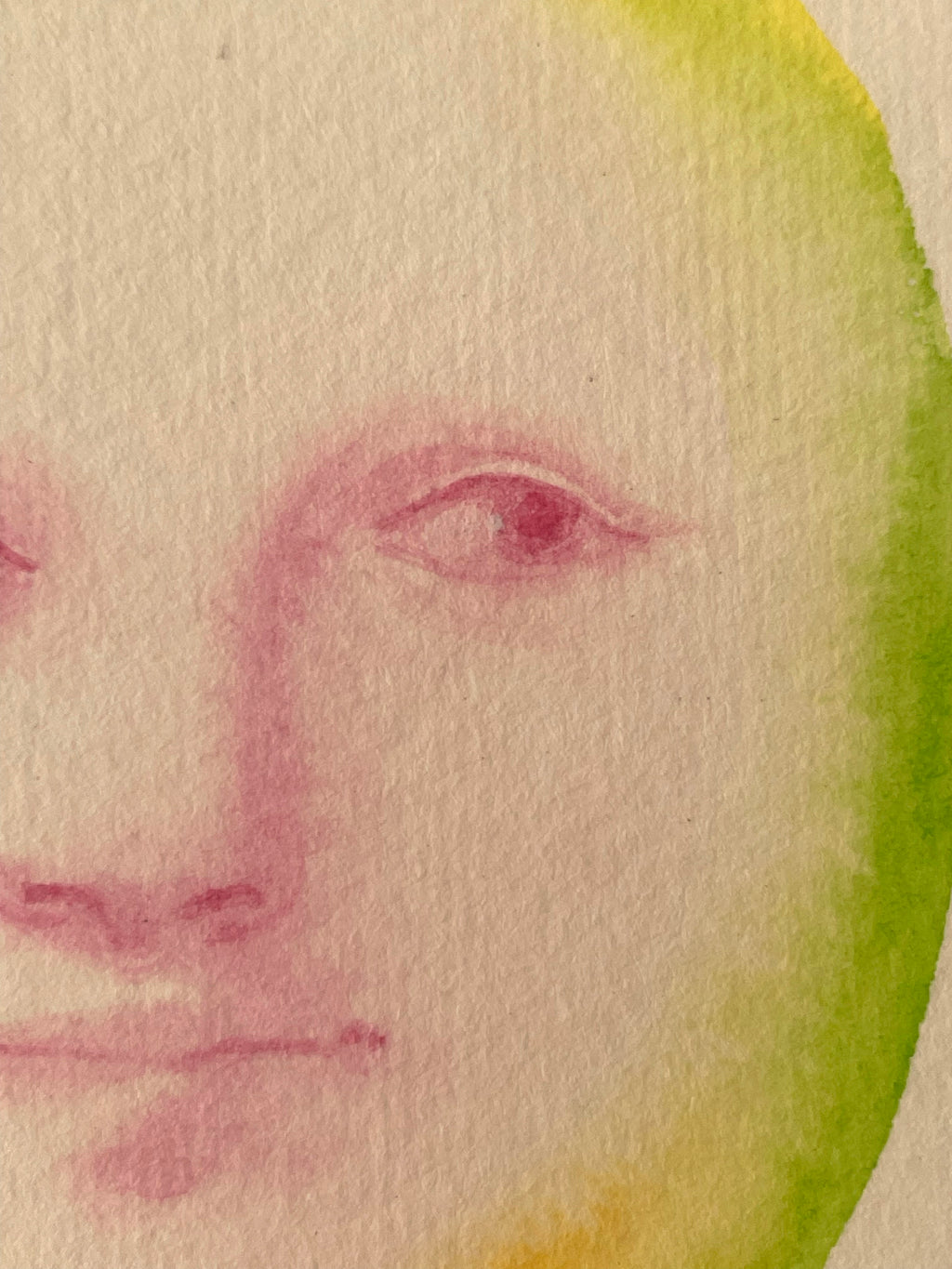 Painting by Piero Passacantando titled "Face 114" - 6.