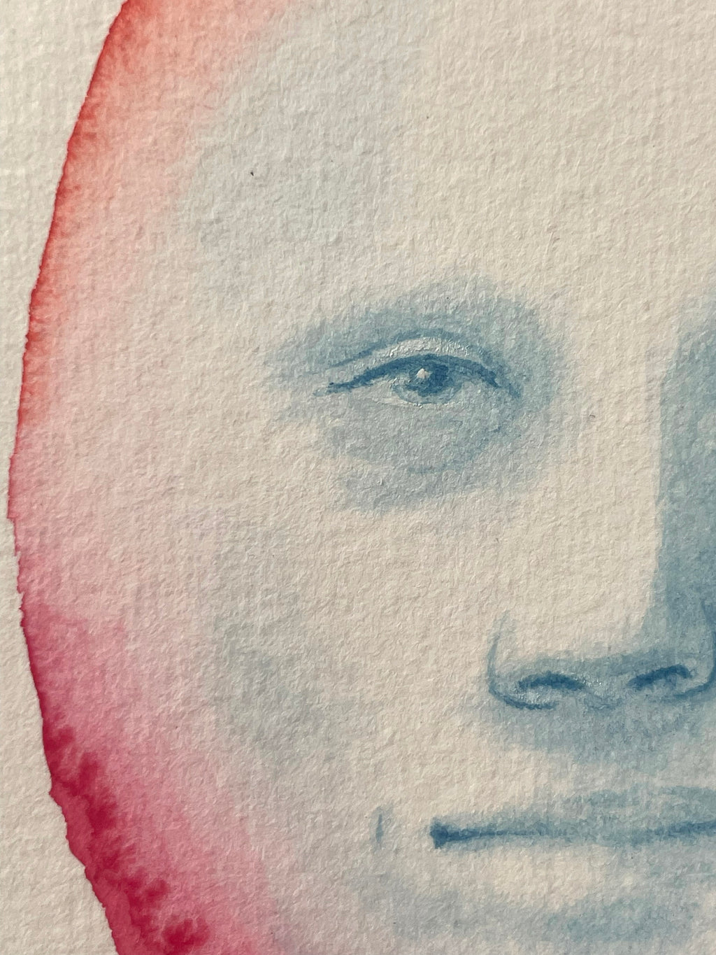 Painting by Piero Passacantando titled "Face 115" - 5.