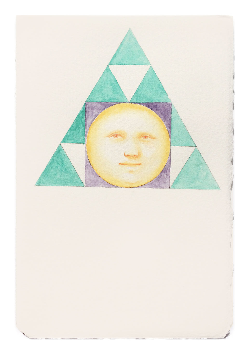 Painting by Piero Passacantando titled "Face 116" - 2.