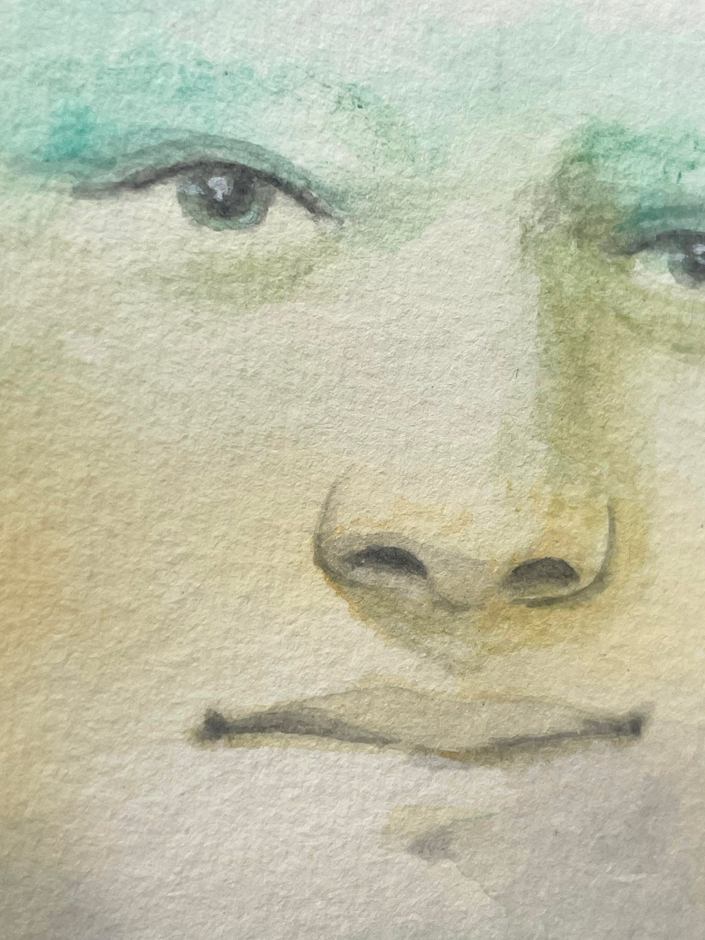 Painting by Piero Passacantando titled "Face 118" - 5.