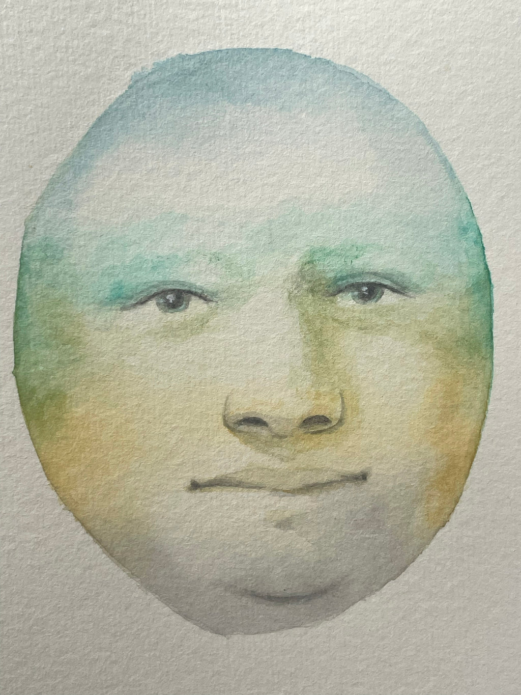 Painting by Piero Passacantando titled "Face 118" - 7.