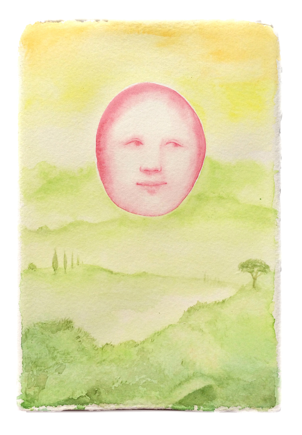 Painting by Piero Passacantando titled "Face 120" - 2.