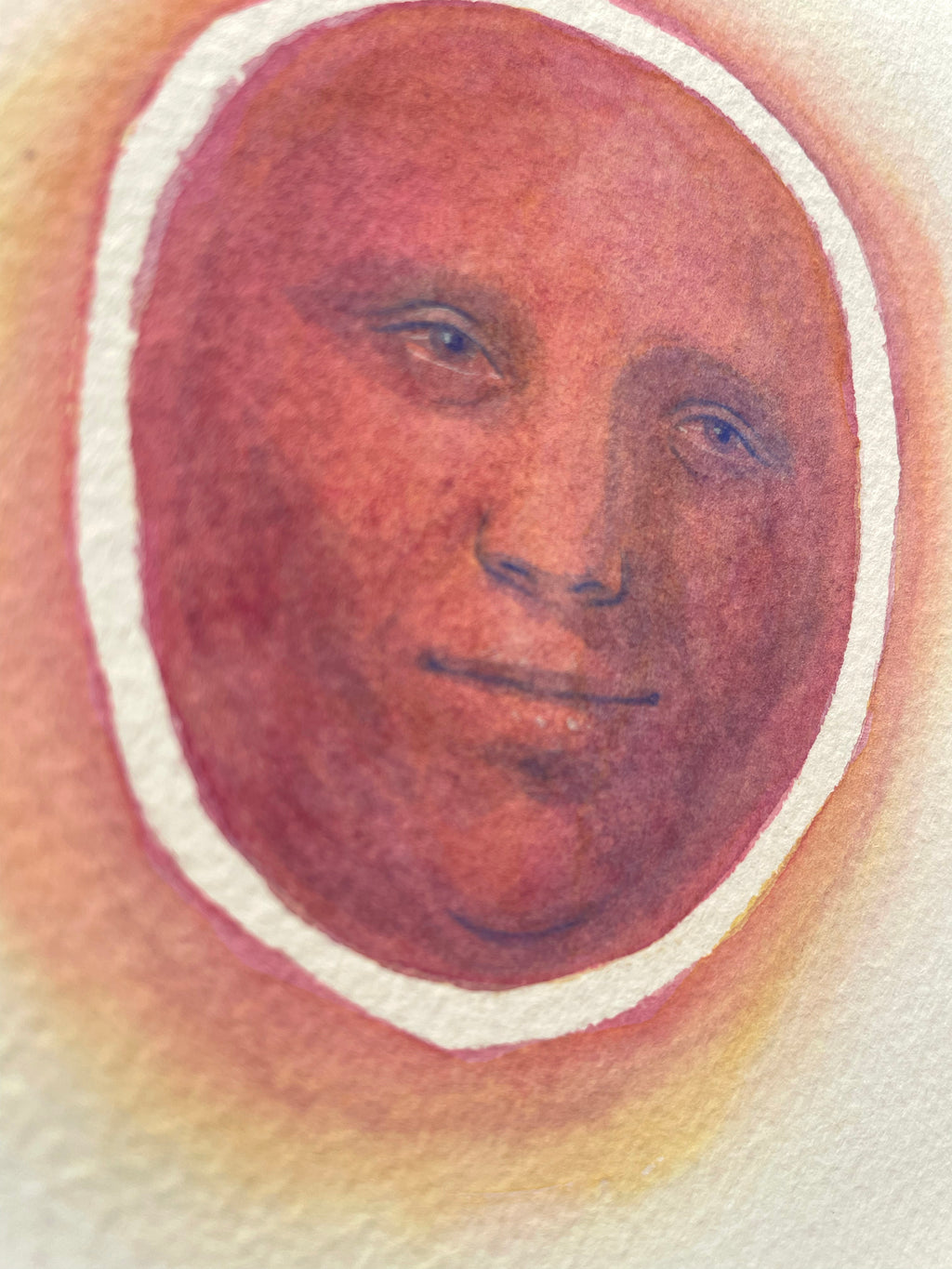 Painting by Piero Passacantando titled "Face 124" - 5.