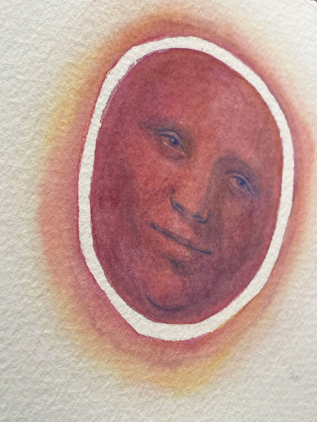 Painting by Piero Passacantando titled "Face 124" - 6.