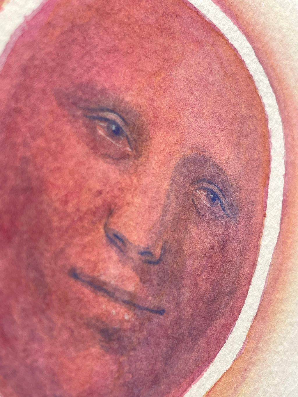 Painting by Piero Passacantando titled "Face 124" - 7.