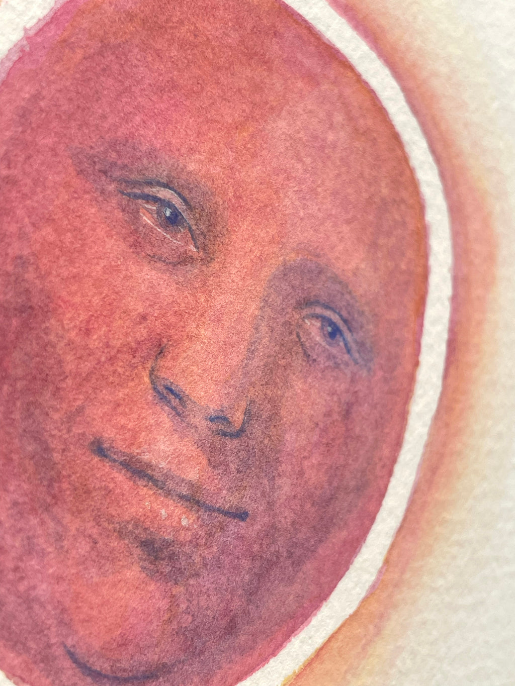 Painting by Piero Passacantando titled "Face 124" - 8.