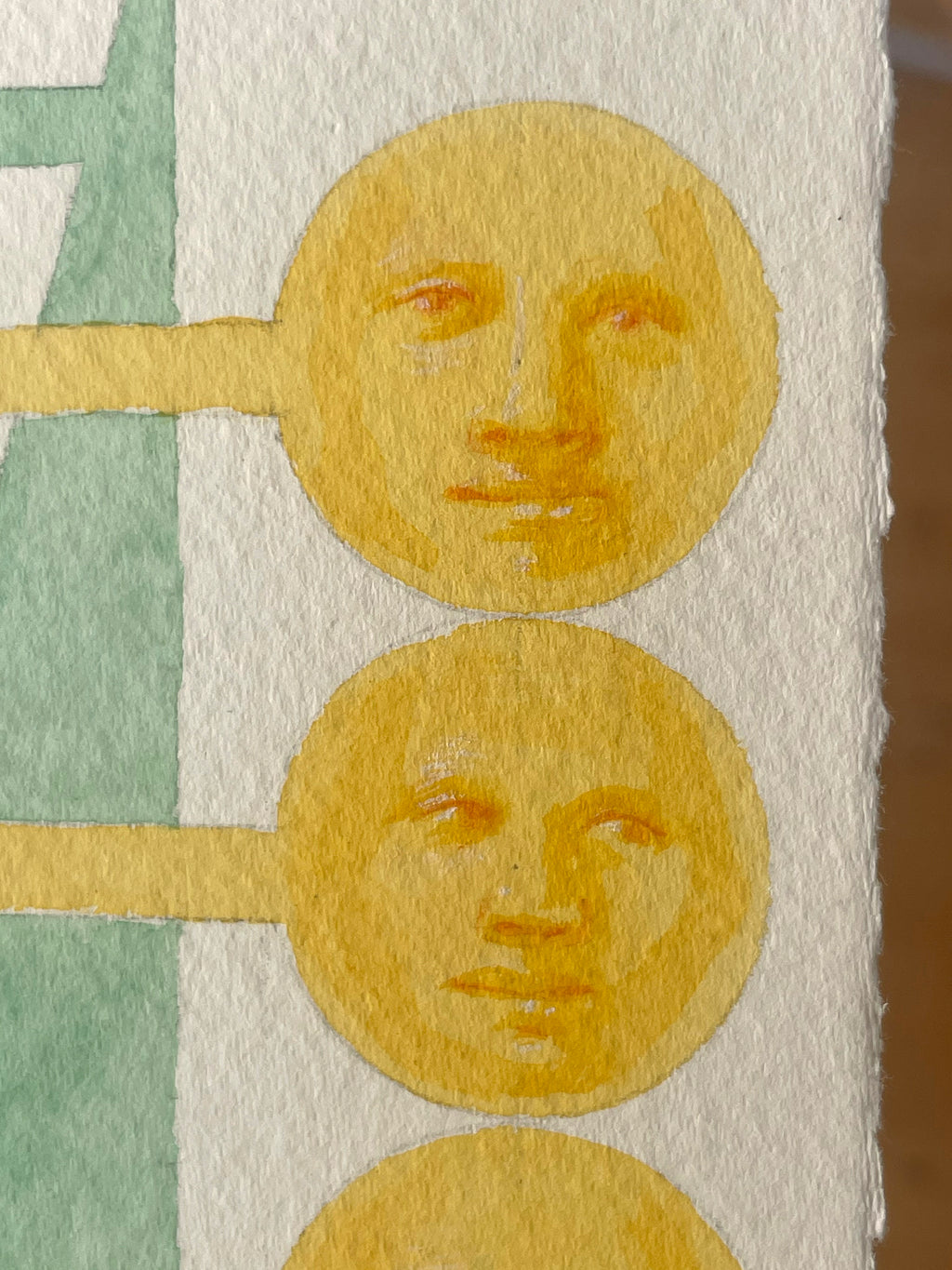 Painting by Piero Passacantando titled "Faces 108" - 6.