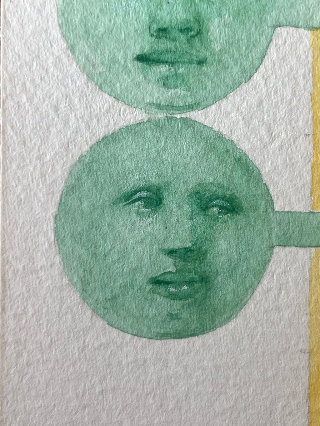 Painting by Piero Passacantando titled "Faces 108" - 9.