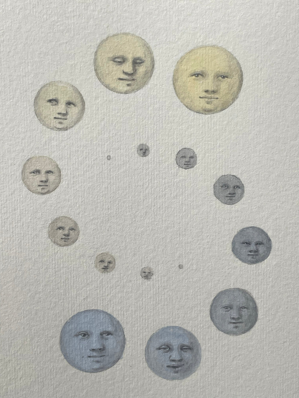 Painting by Piero Passacantando titled "Faces 113" - 9.