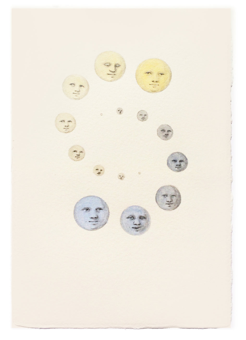 Painting by Piero Passacantando titled "Faces 113" - 2.