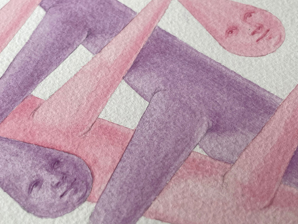Painting by Piero Passacantando titled "Faces 123" - 7.