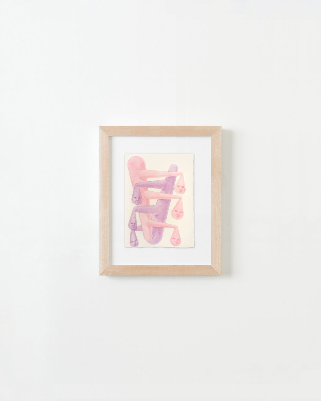 Painting by Piero Passacantando titled "Faces 123" - 4.