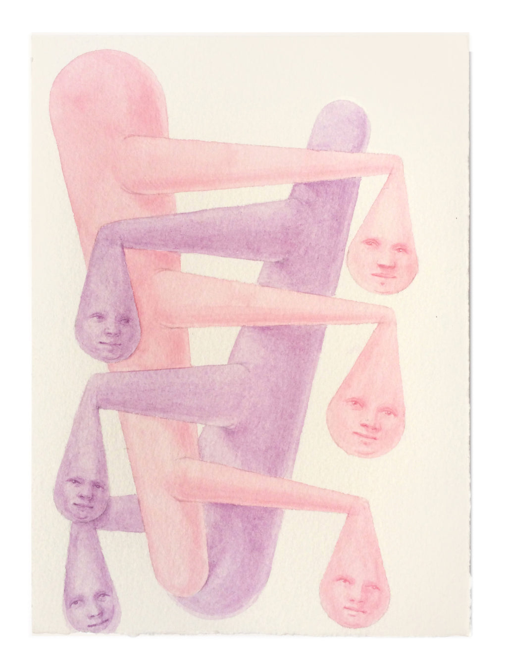 Painting by Piero Passacantando titled "Faces 123" - 2.