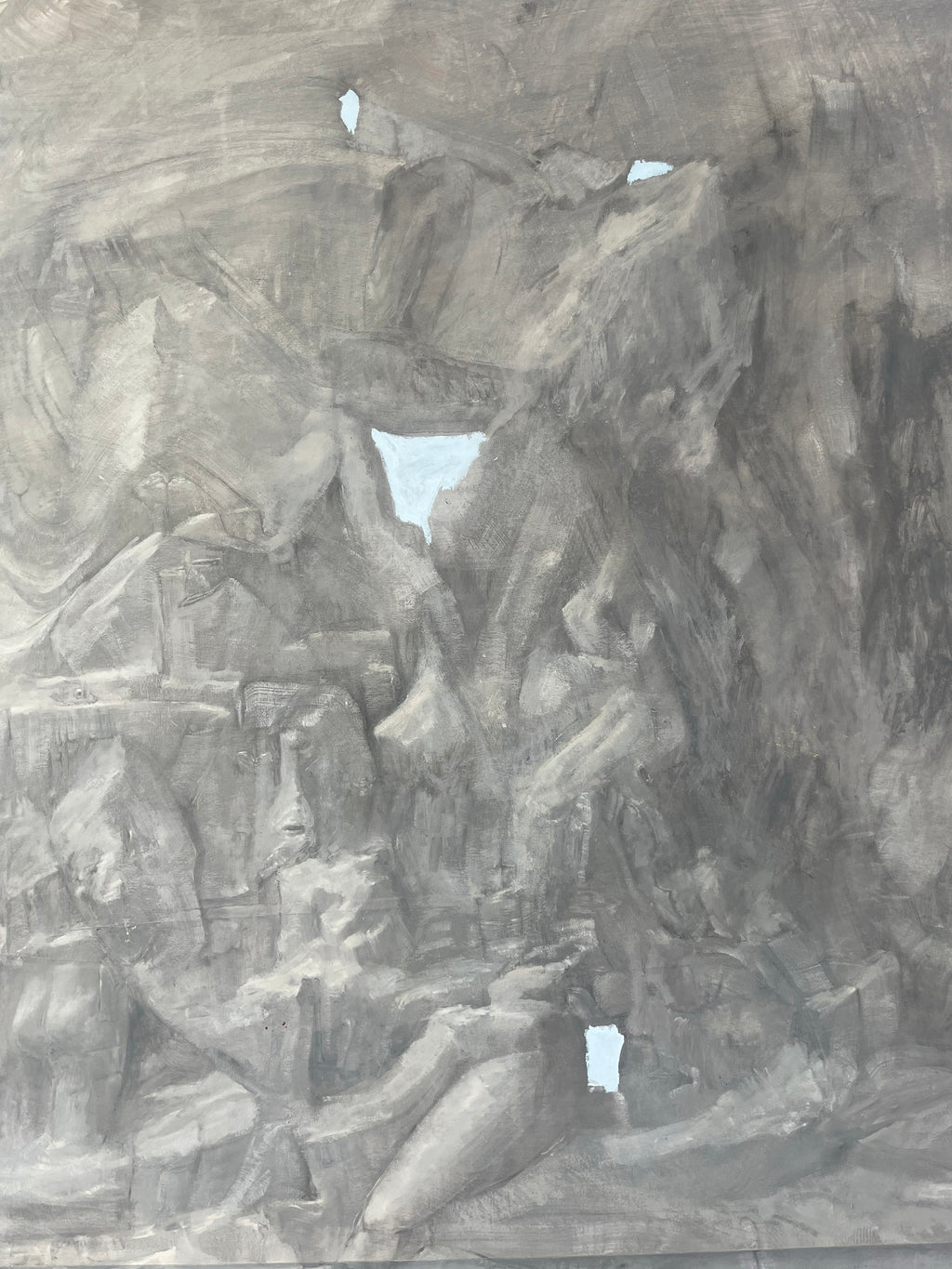 Painting by Piero Passacantando titled "The Mountain Inside" - 7.