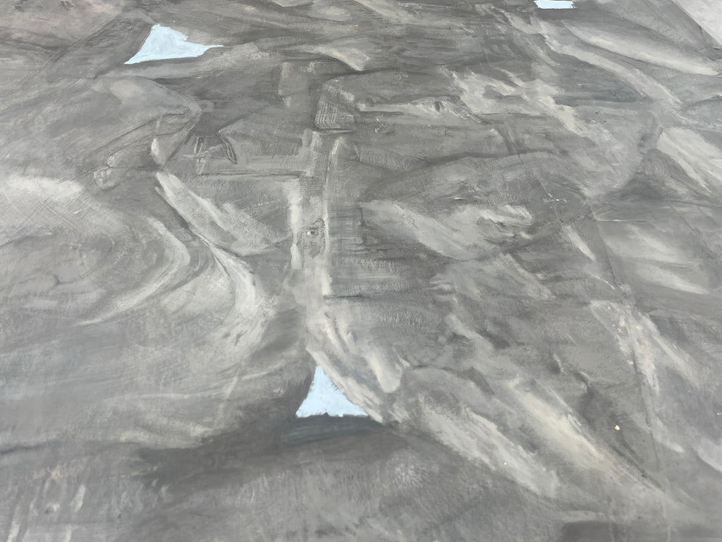 Painting by Piero Passacantando titled "The Mountain Inside" - 5.