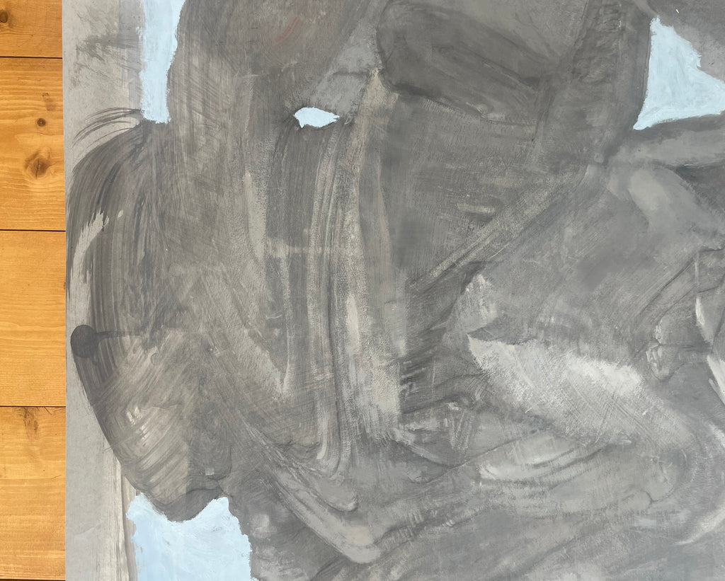 Painting by Piero Passacantando titled "The Mountain Inside" - 6.