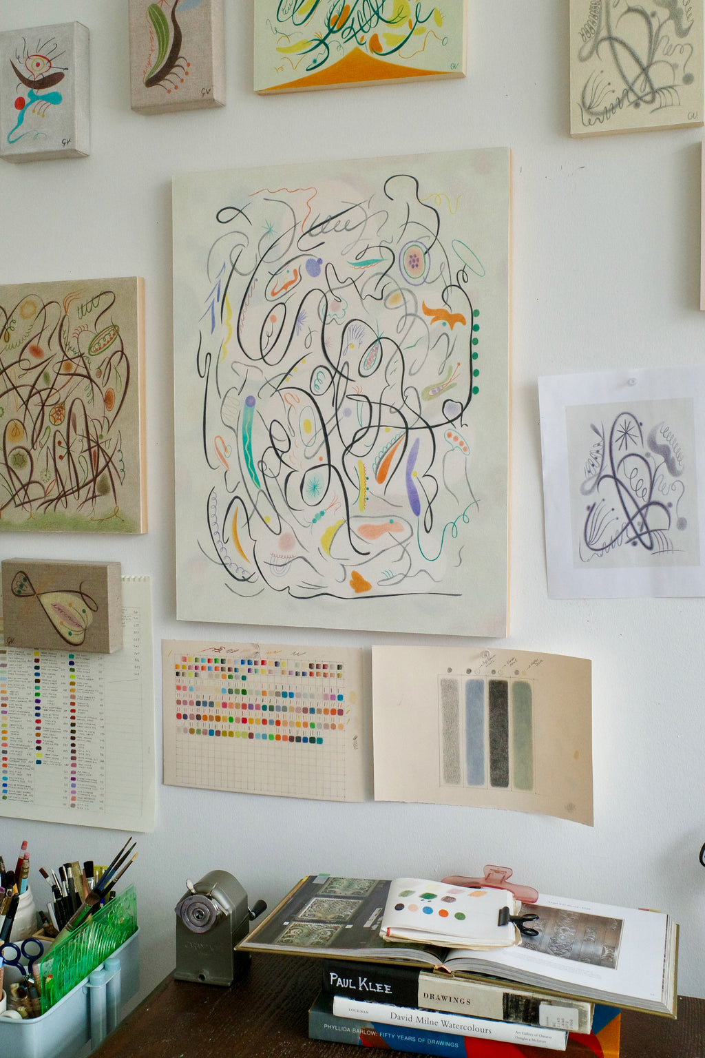 Drawing by Gizem Vural titled "In My Own Garden" - 3.