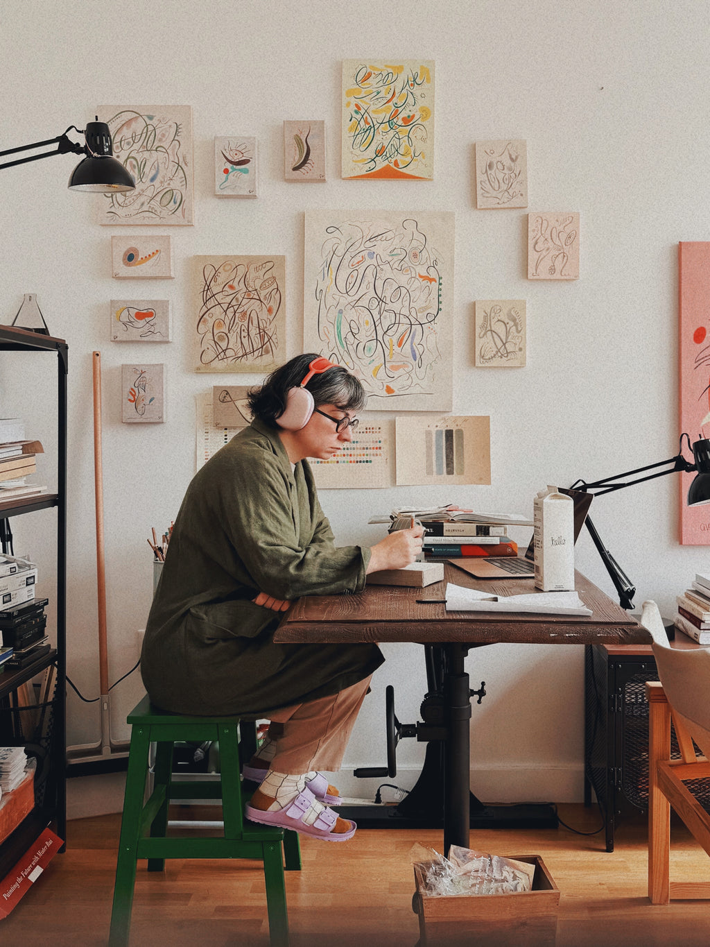 Drawing by Gizem Vural titled "In My Own Garden" - 4.