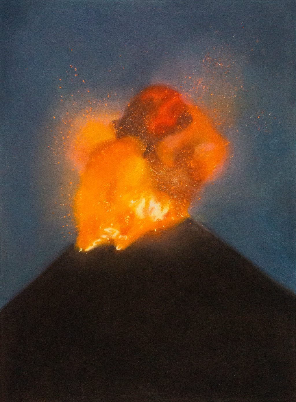 Drawing by Rachel Levit Ruiz titled "Volcán" - 2.