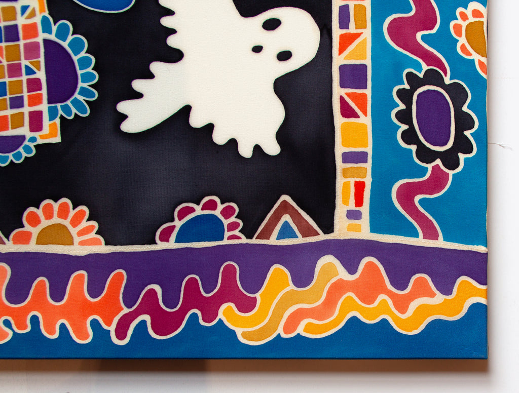 Painting by Rebeca Raney titled "Blue Lady" - 3.