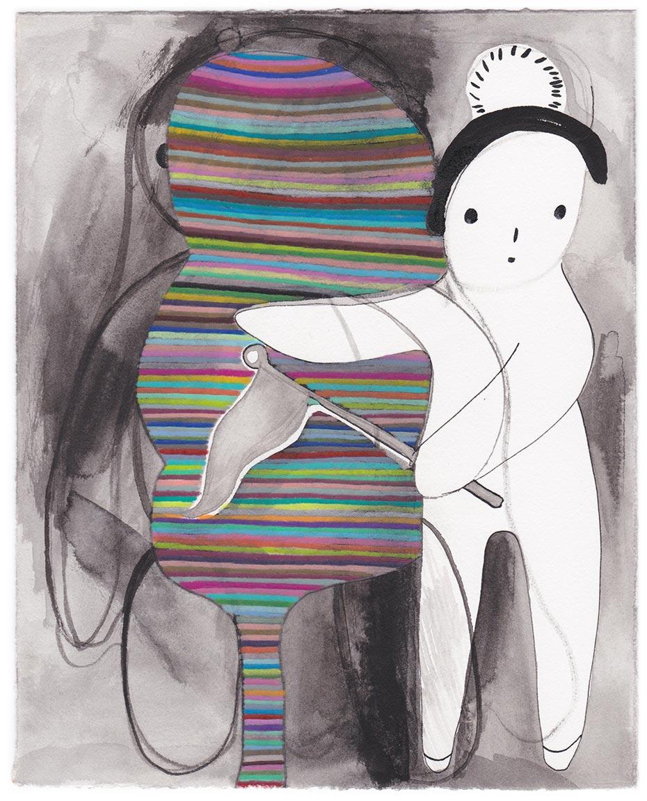 Painting by Rebeca Raney titled "Flag" - 2.