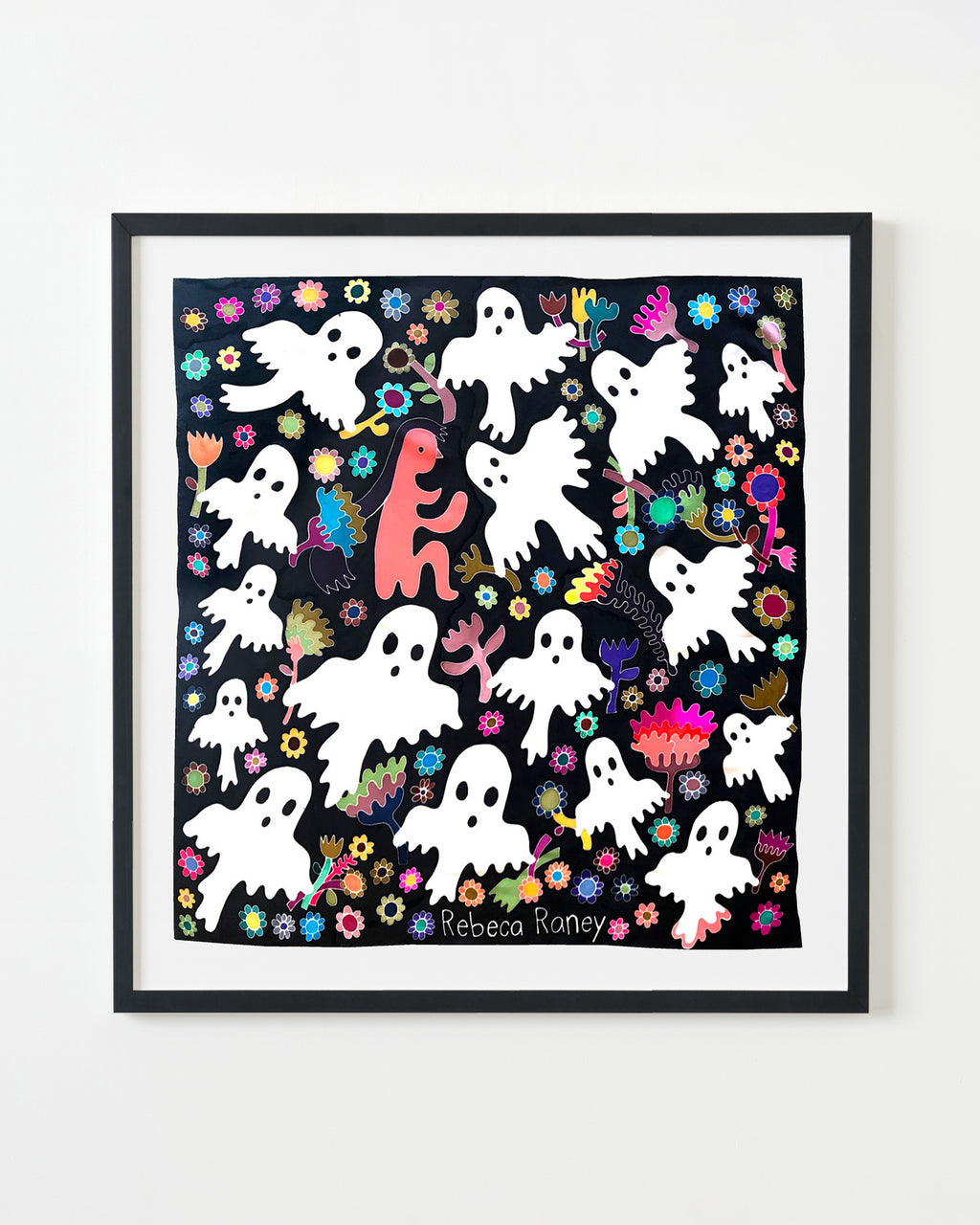 Painting by Rebeca Raney titled "Ghosts Everywhere" - 3.