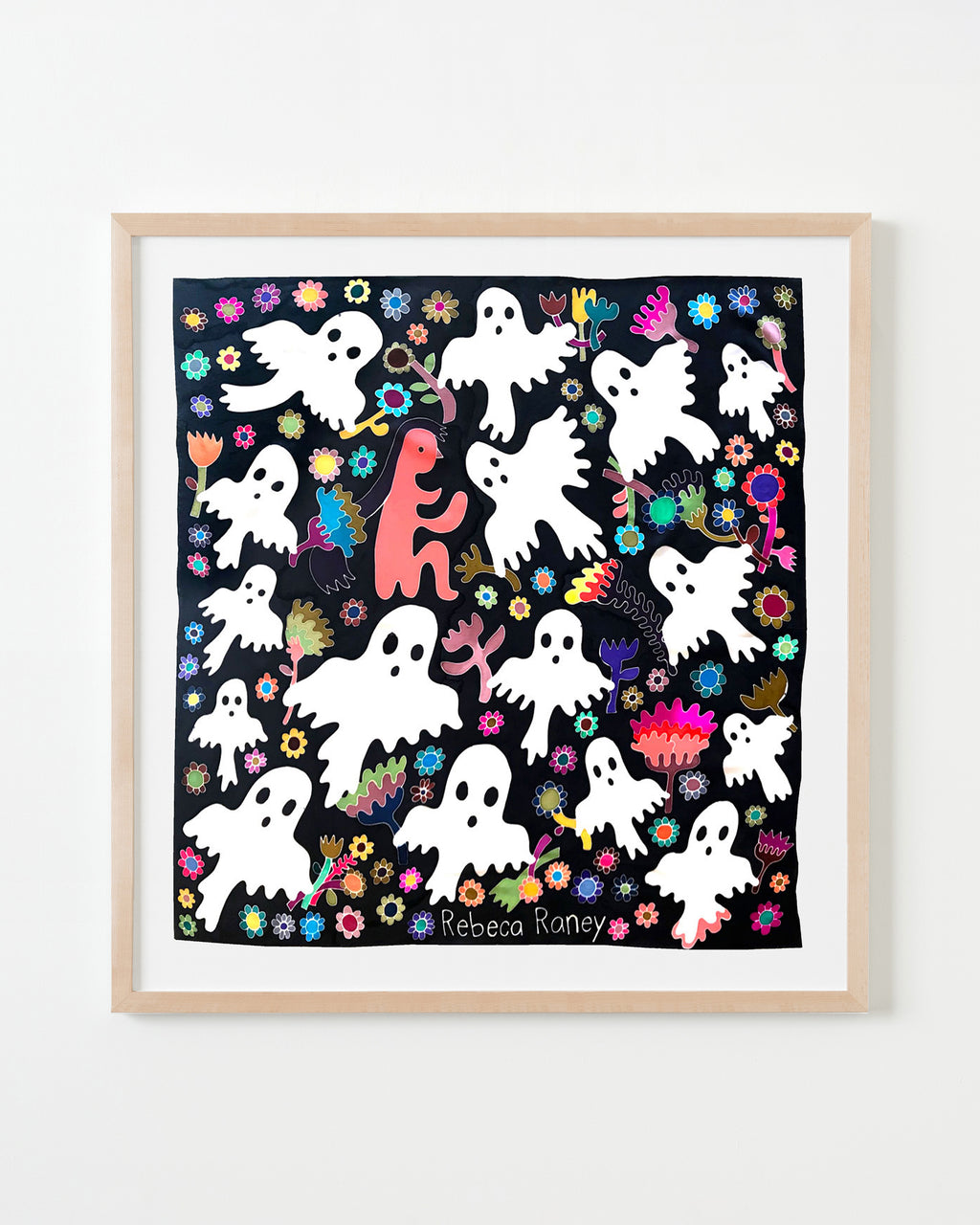 Painting by Rebeca Raney titled "Ghosts Everywhere" - 4.
