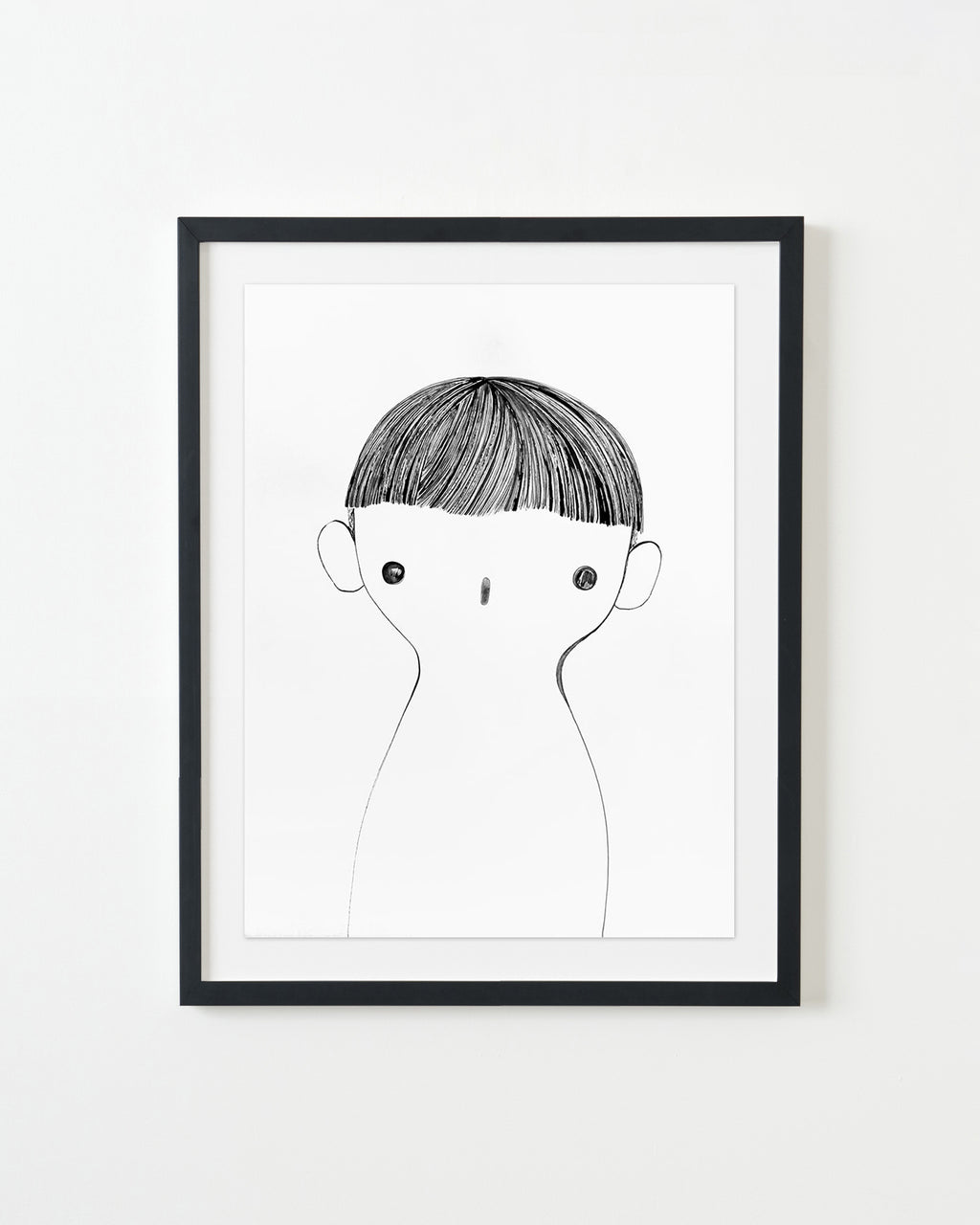 Drawing by Rebeca Raney titled "Hair Drawing #05" - 3.