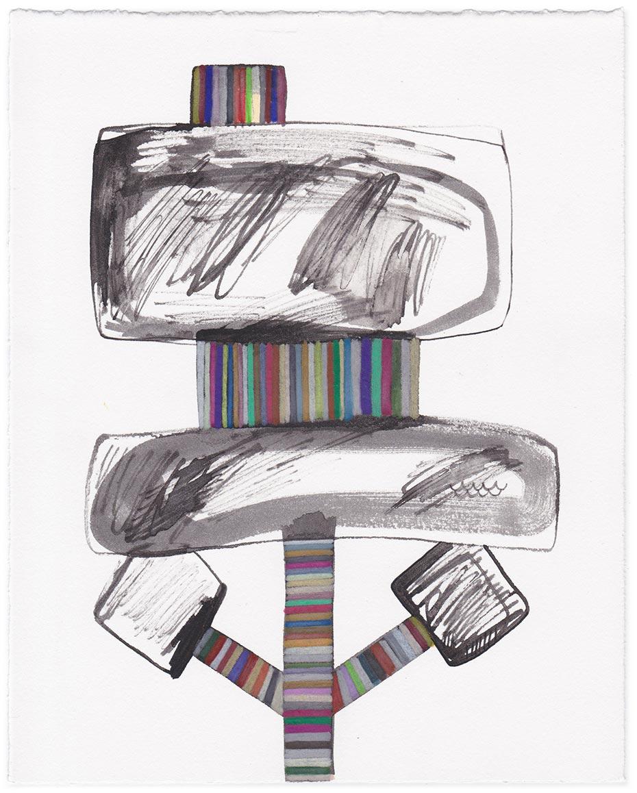 Painting by Rebeca Raney titled "Manicured Hedge" - 2.