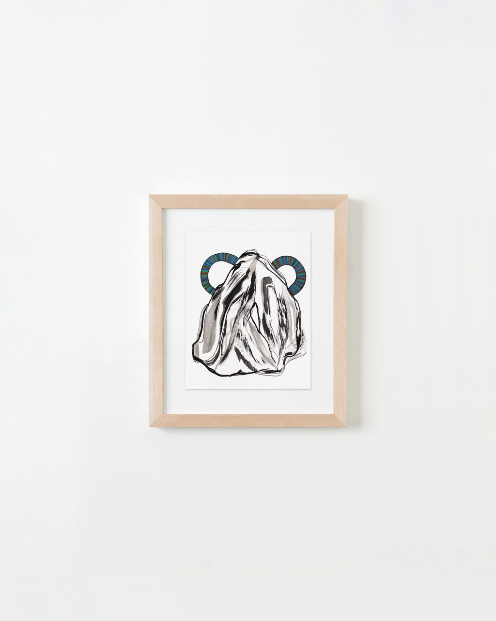 Painting by Rebeca Raney titled "Mountain with Handles #20" - 4.
