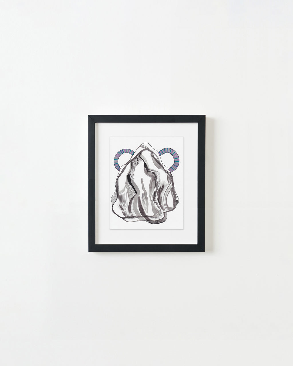 Painting by Rebeca Raney titled "Mountain with Handles #21" - 3.