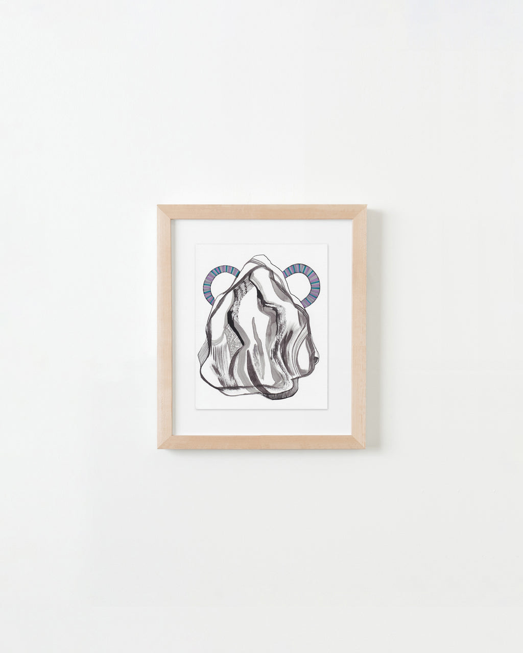 Painting by Rebeca Raney titled "Mountain with Handles #21" - 4.