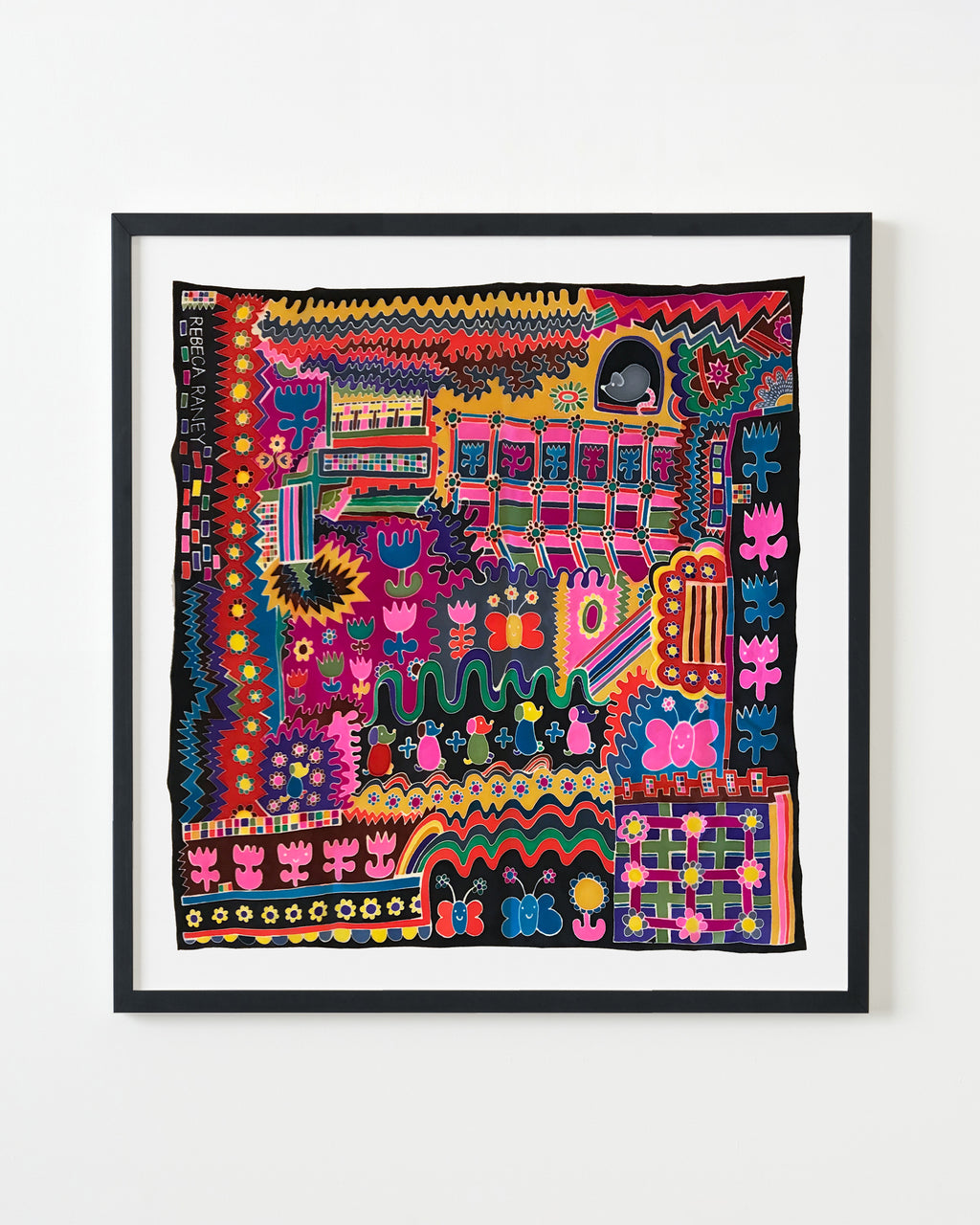 Painting by Rebeca Raney titled "Puppies Math" - 3.