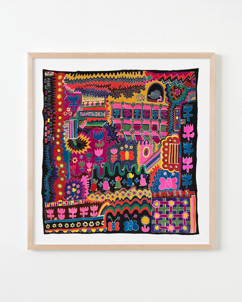 Painting by Rebeca Raney titled "Puppies Math" - 4.