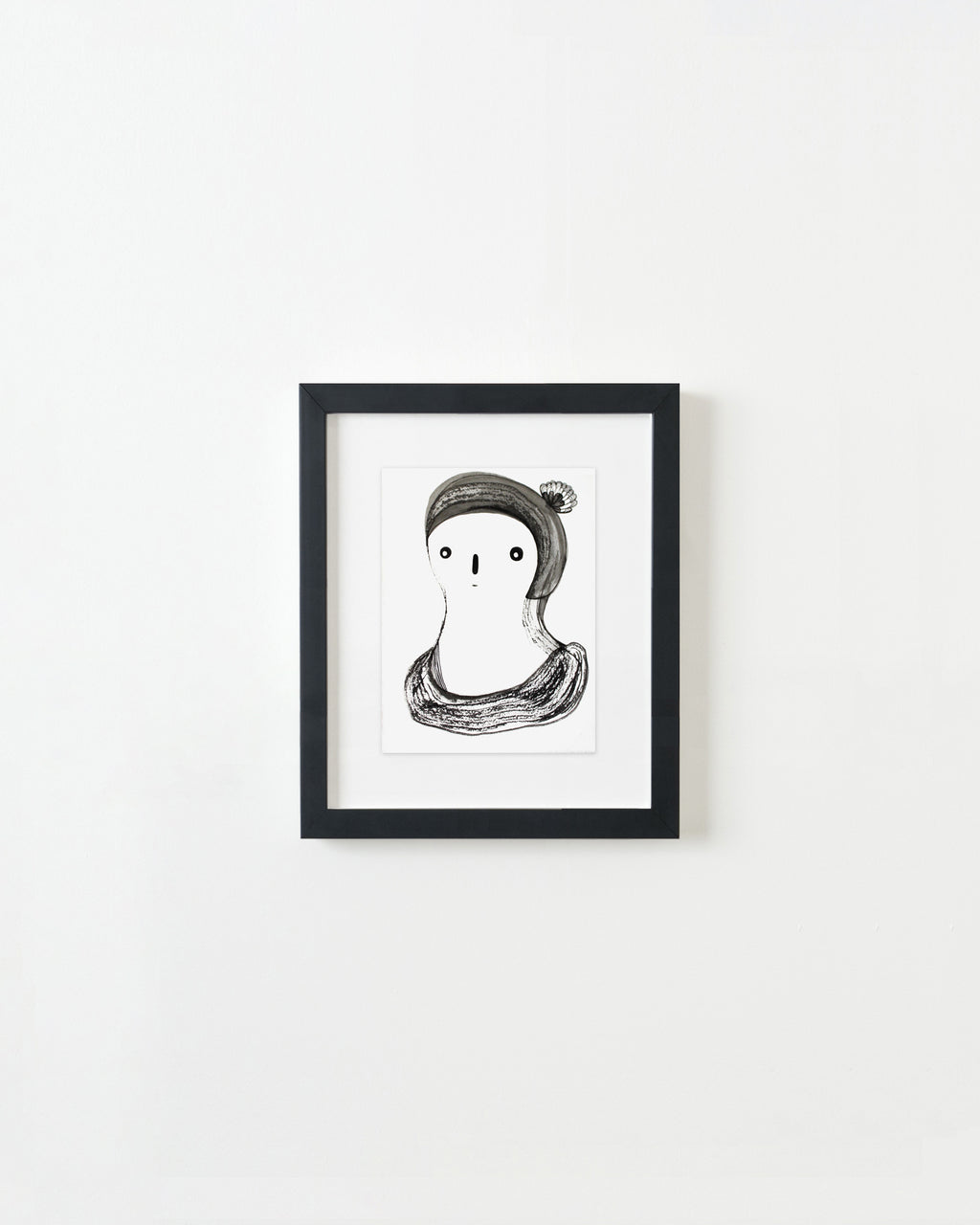 Painting by Rebeca Raney titled "Shell Clip" - 3.